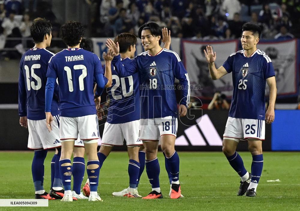 Football: Japan vs. Uruguay