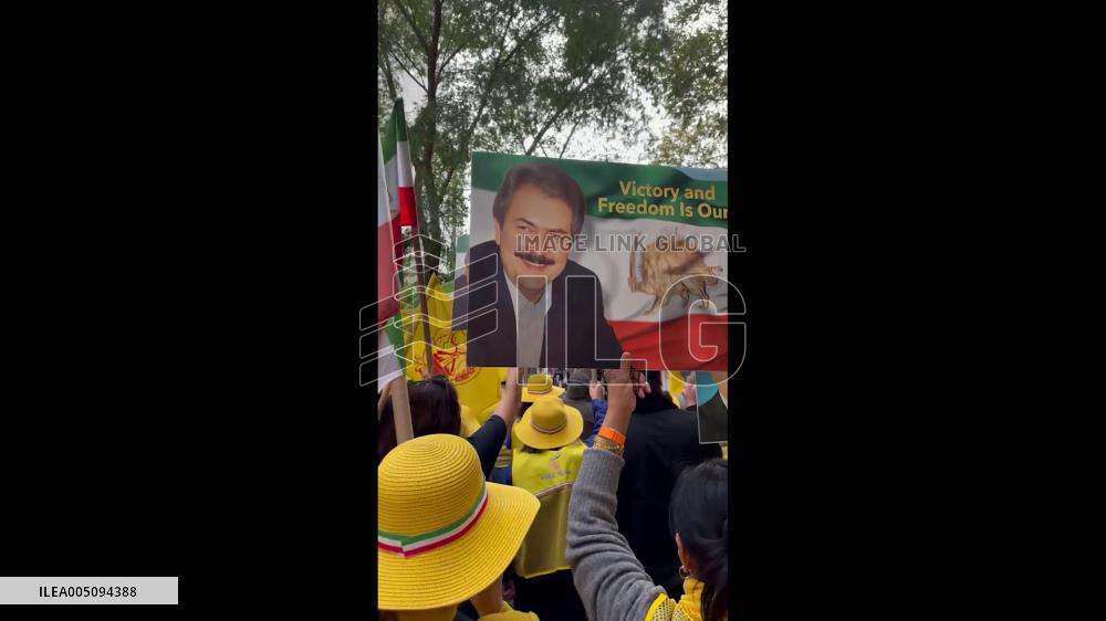 US: Thousands Gather for Free Iran Rally Near UN Headquarters in NYC 2